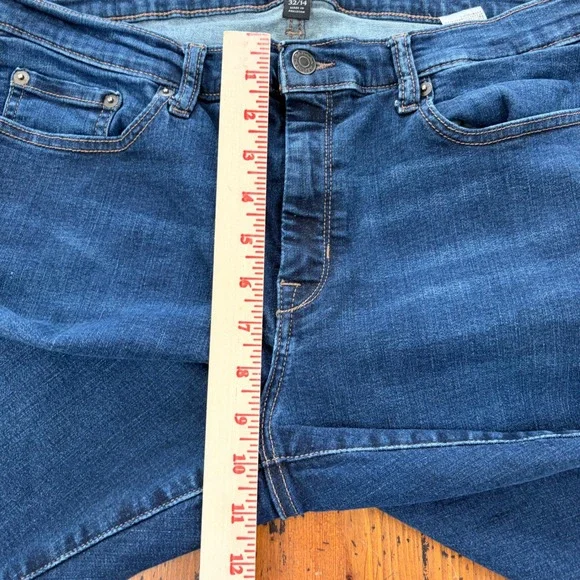 Banana Republic Sculpt Skinny Stretchy Jeans Blue Dark Wash Womens 32/14 Denim - Picture 7 of 12